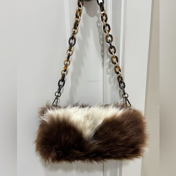 Handmade Real Natural Shearling Leather Barrel Bag/Shoulder Bag/Crossbody - Picture 1 of 13